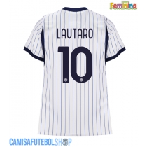 Camisa de time de futebol Inter Milan Lautaro Martinez #10 Replicas 2º Equipamento Feminina 2026-27 Manga Curta